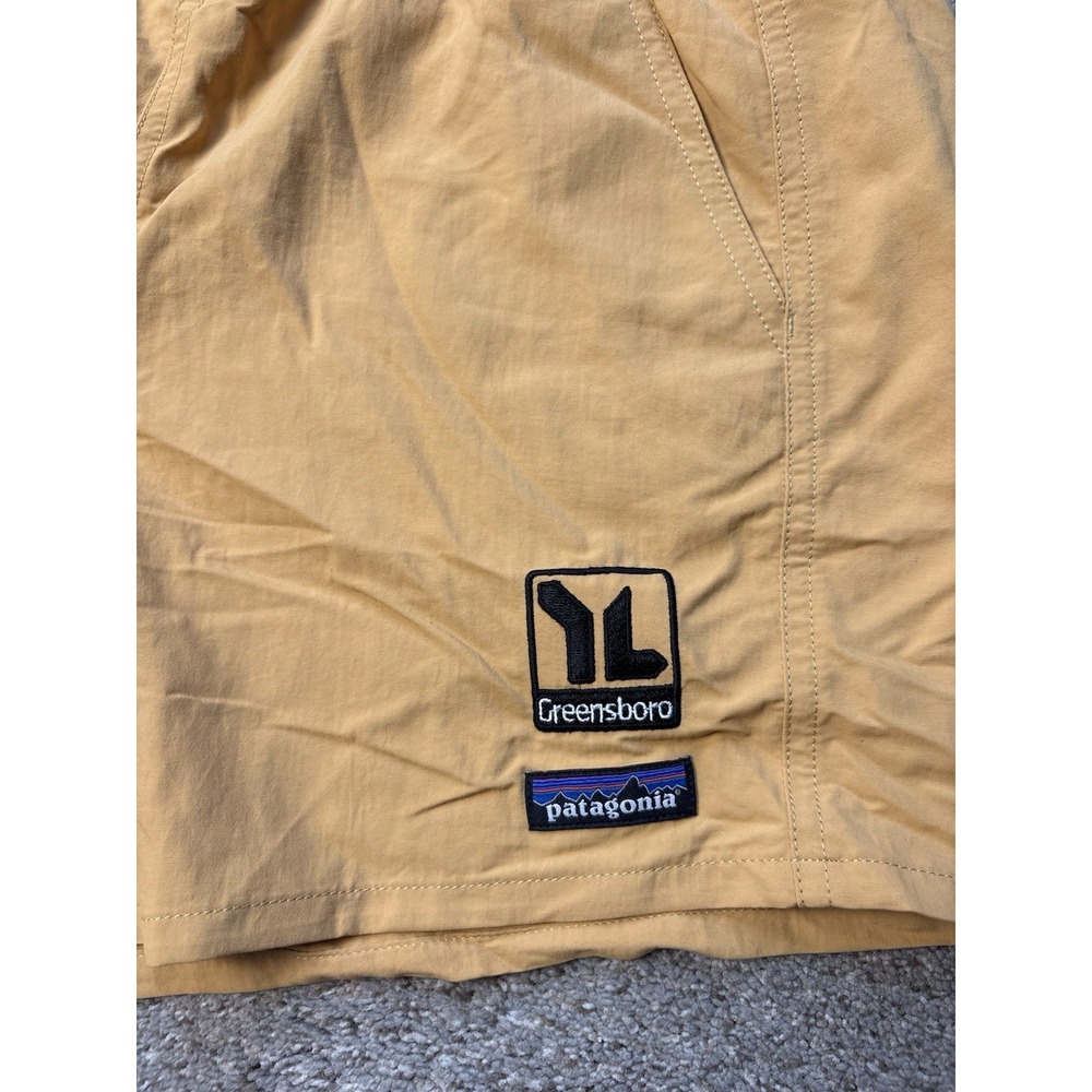 Patagonia Baggies Shorts Men's Small Solid Orange 4" Nylon Swim Hiking Unlined - Picture 10 of 10